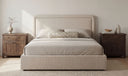Simon King Storage Bed Flecked Beige