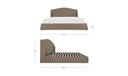 Weston Queen Storage Bed Brown