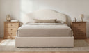 Maggie King Storage Bed Cream
