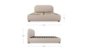 Colin Queen Storage Bed Light Brown