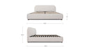 Colin Queen Storage Bed Oatmeal