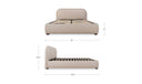 Colin King Storage Bed Light Brown