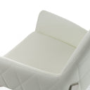 Robin Modern White Bonded Leather Dining Chair