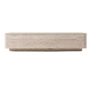 Roma - Modern Faux Travertine Rectangular Coffee Table