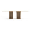 Roma - Modern Travertine Rectangular Dining Table