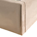 Roma - Modern Taupe Microfiber Upholstered Bed