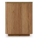 Roma - Modern Oak + Gold Nightstand