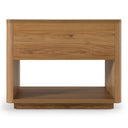Roma - Modern Oak + Gold Nightstand