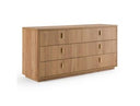 Roma - Modern Oak + Gold Dresser