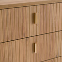 Roma - Modern Oak + Gold Dresser