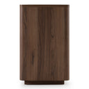 Roma - Modern Walnut + Gold Dresser