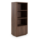 Roma - Modern Walnut + Gold Bookcase, view 2