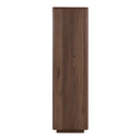 Roma - Modern Walnut + Gold Bookcase, view 3