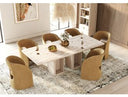 Roma - Modern Travertine Rectangular Dining Table