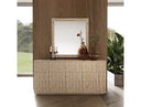 Roma - Modern Faux Travertine + Gold Dresser