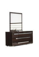 Romano Italian Modern Ebony Mirror