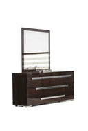 Romano Italian Modern Ebony Mirror