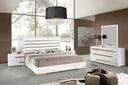 Juliet Italian Modern White & Rosegold Mirror