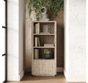 Roma - Modern Faux Travertine Square End Table