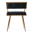 Rosario Modern Black & Rosegold Dining Chair