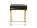 Rothsay - Modern Wenge + Gold Nightstand