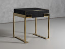 Rothsay - Modern Wenge + Gold Nightstand