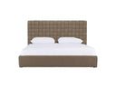 Rousey - Modern Taupe Fabric Bed