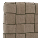 Rousey - Modern Taupe Fabric Bed