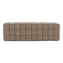 Rousey - Modern Taupe Fabric Bench
