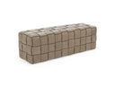 Rousey - Modern Taupe Fabric Bench