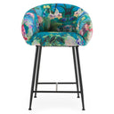 Roxann - Modern Counter Stool in Funky Velvet