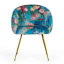 Roxann - Contemporary Floral Velvet Dining Chair