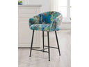 Roxann - Modern Counter Stool in Funky Velvet