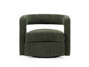 Ryan - Modern Olive Green Fabric Swivel Accent Chair