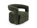 Ryan - Modern Olive Green Fabric Swivel Accent Chair