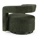 Ryan - Modern Olive Green Fabric Swivel Accent Chair