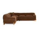 Crockett - Modern Brown Fabric Ottoman