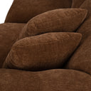 Crockett - Modern Brown Fabric Sectional Sofa