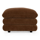 Crockett - Modern Brown Fabric Ottoman