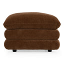 Crockett - Modern Brown Fabric Ottoman