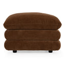 Crockett - Modern Brown Fabric Ottoman