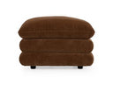 Crockett - Modern Brown Fabric Ottoman
