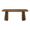 Sacks - Mid-Century Modern Herringbone Walnut Dining Table