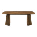Sacks - Mid-Century Modern Herringbone Walnut Dining Table