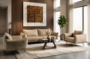 Saint Tropez - Modern Italian Beige Leather Accent Chair