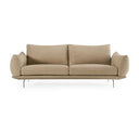 Saint Tropez - Modern Italian Beige Leather Accent Chair