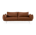 Saint Tropez - Modern Italian Beige Leather Accent Chair