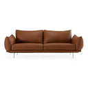Saint Tropez - Modern Italian Cognac Leather Sofa