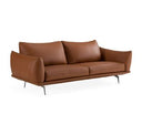 Saint Tropez - Modern Italian Beige Leather Accent Chair