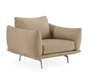 Saint Tropez - Modern Italian Cognac Leather Accent Chair
